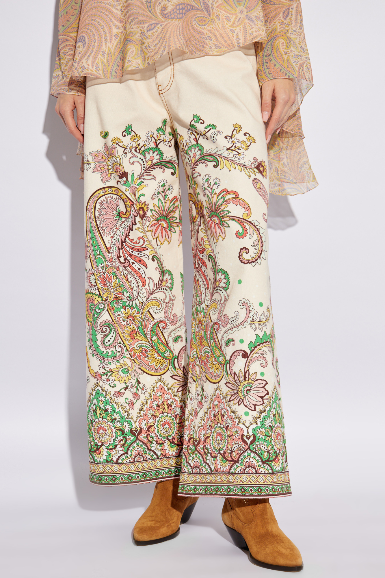 Multicolour Jeans with colorful print Etro - Vitkac AS